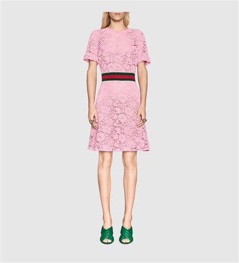 pink and green gucci dress|gucci lace dress.